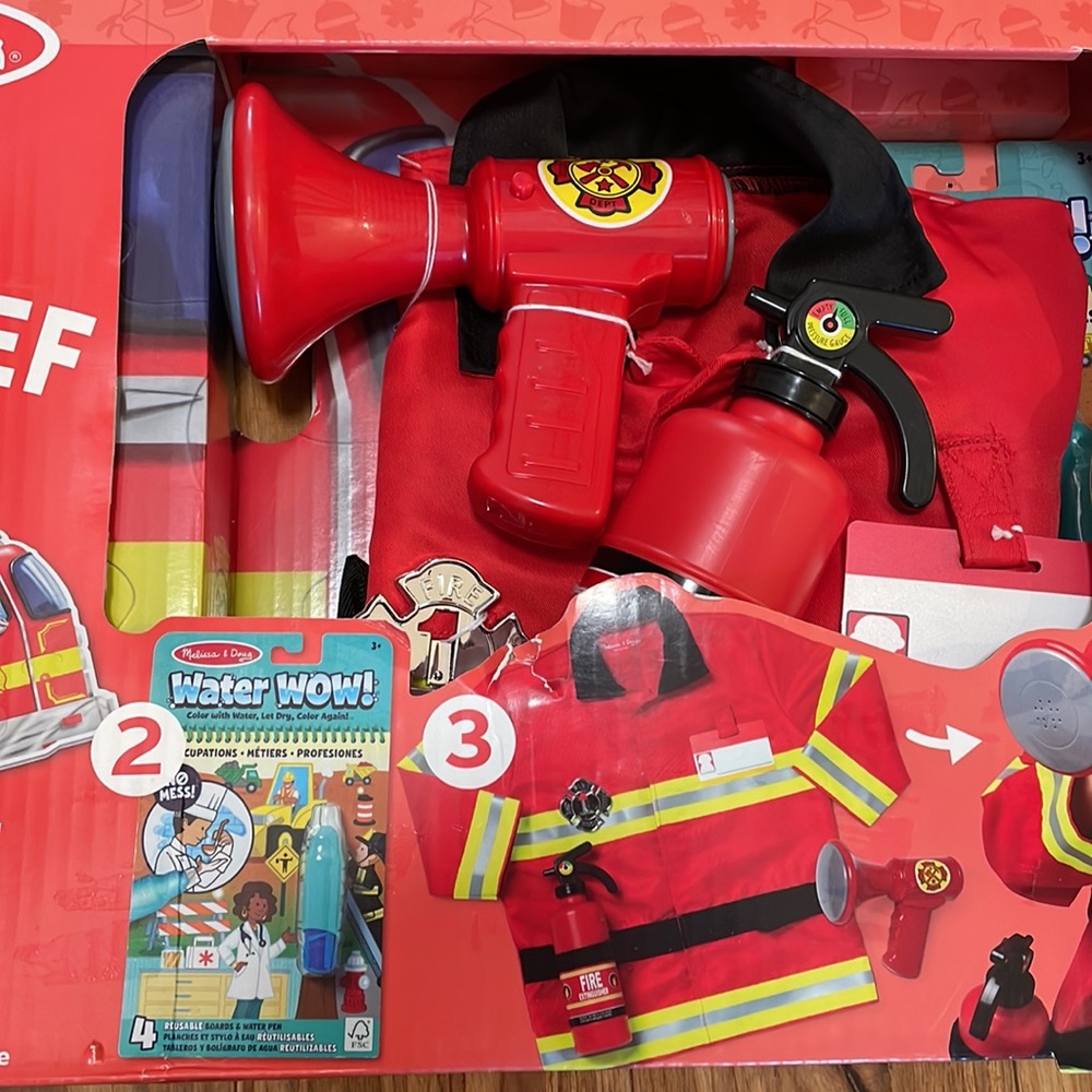 Melissa & Doug Fire Fighter Costume & Deluxe Collection - Picture 3 of 9